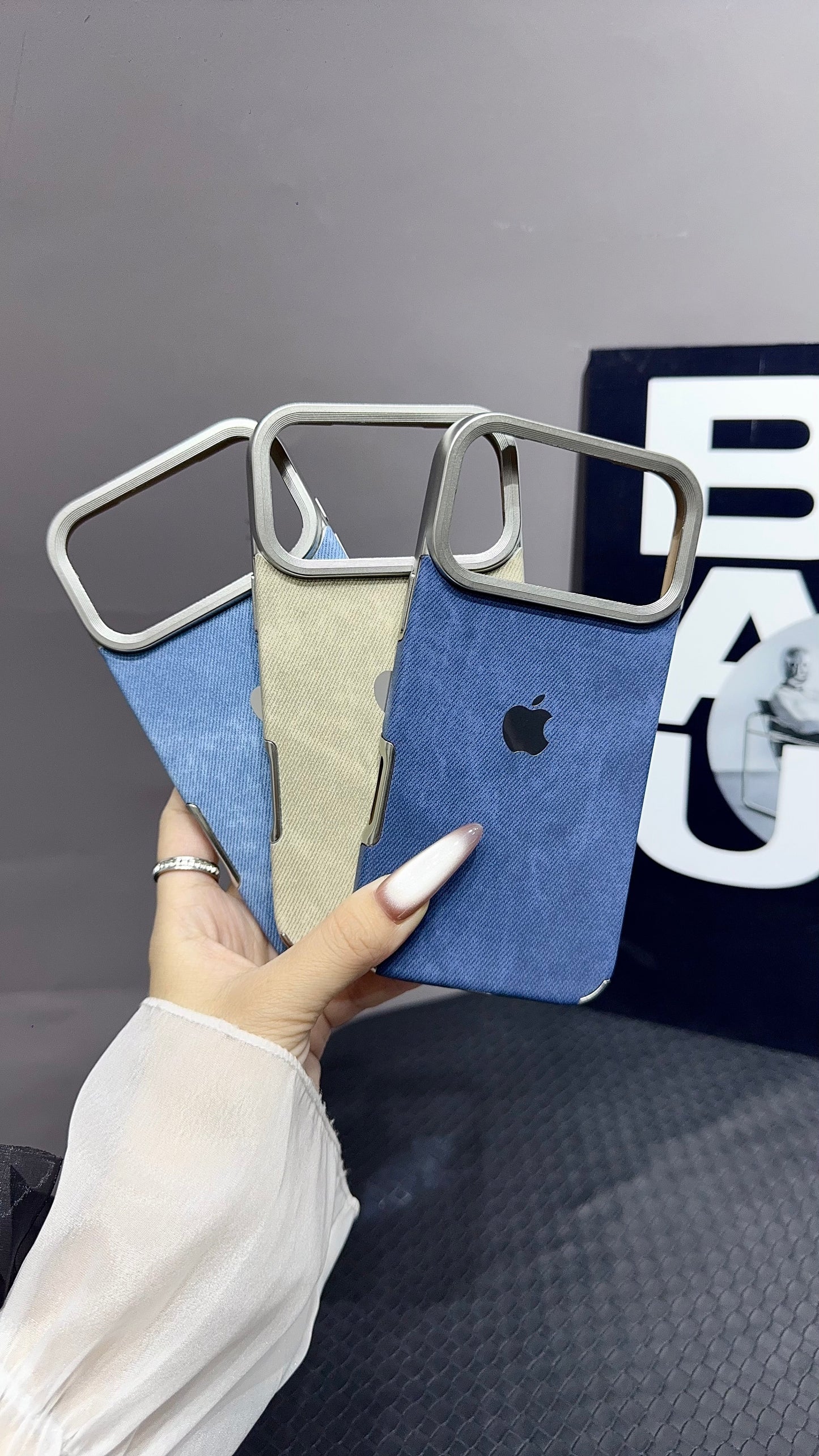 Denim Finish Protective Phone Case – 3 Modern Colours | Premium Texture | Everyday Comfort