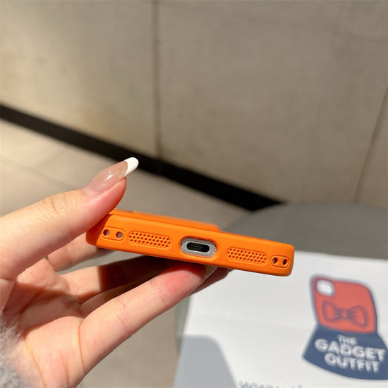 Bright Orange iPhone Case with Camera Protection - CASE Leopard Print Case