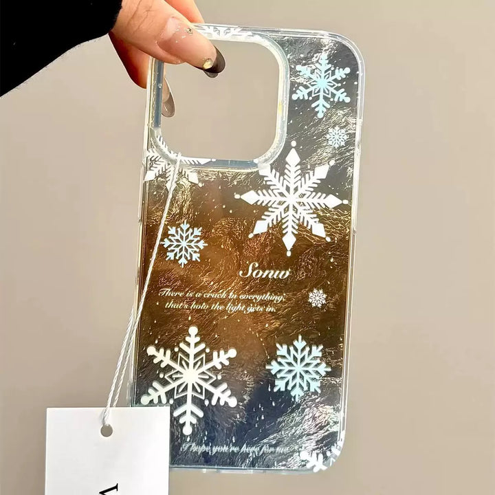 FrostGlow Snowflake with snow spinner and Fuzzy Loop Strap