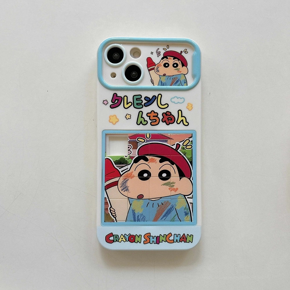 Colorful Mischief Shin-chan Puzzle Case