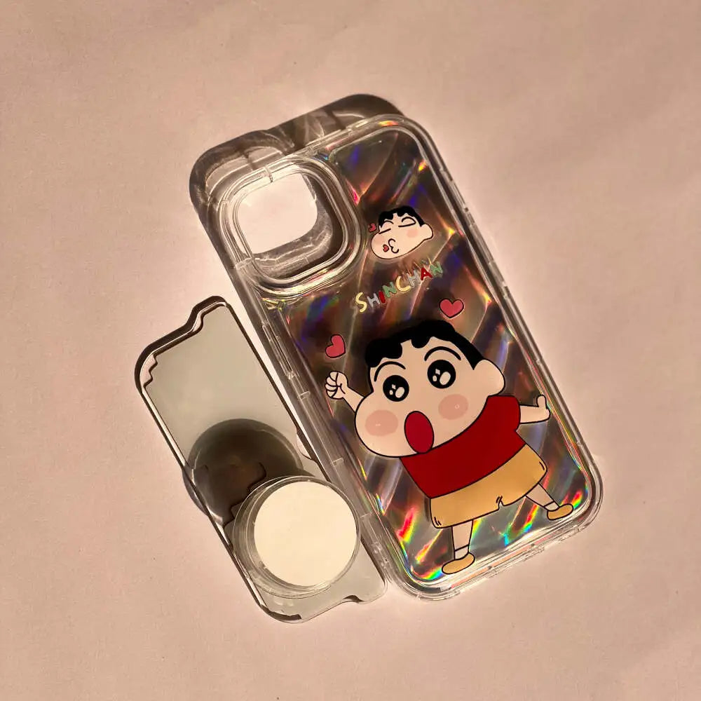 Standing Shinchan Case with Hand Grip