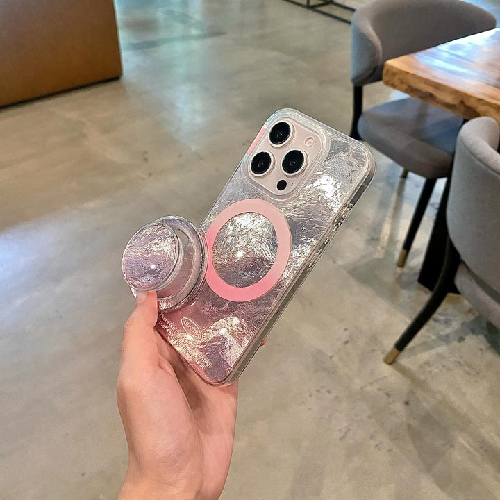 Pink Frost Luxe case with magnetic Grip Case