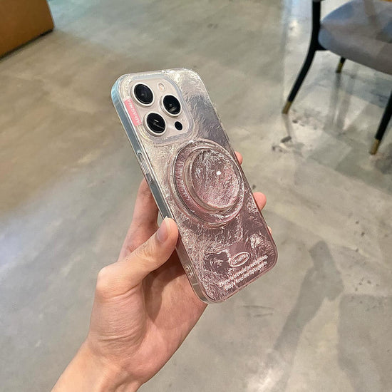 Pink Frost Luxe case with magnetic Grip Case
