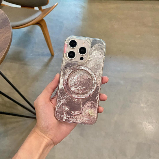 Pink Frost Luxe case with magnetic Grip Case
