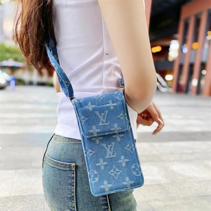 Luxury Brand Multipupose Sling Case Blue IV