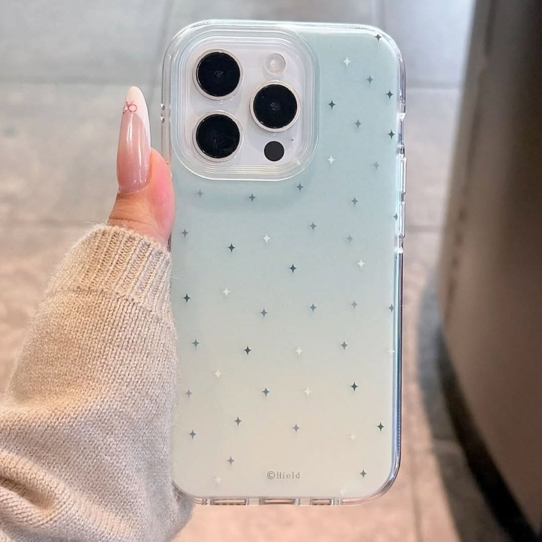 Mint Sparkle Album Case with Beaded Charm