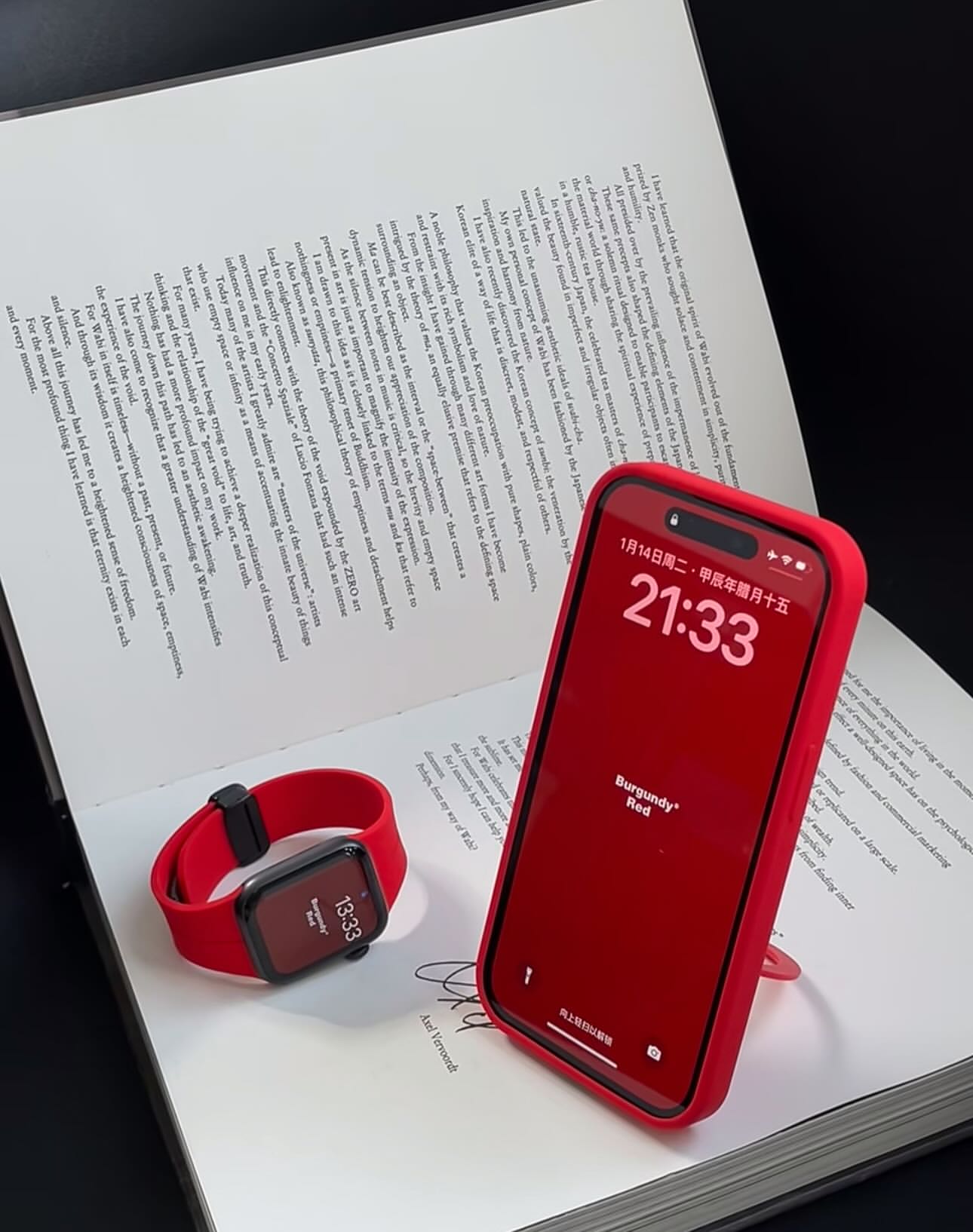 Bold Red Silicone iPhone Case with Ring Durable Stand