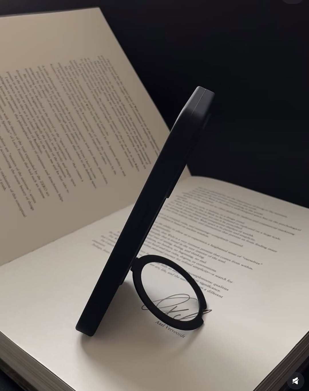 Matte Black Ring Stand MagSafe iPhone Case