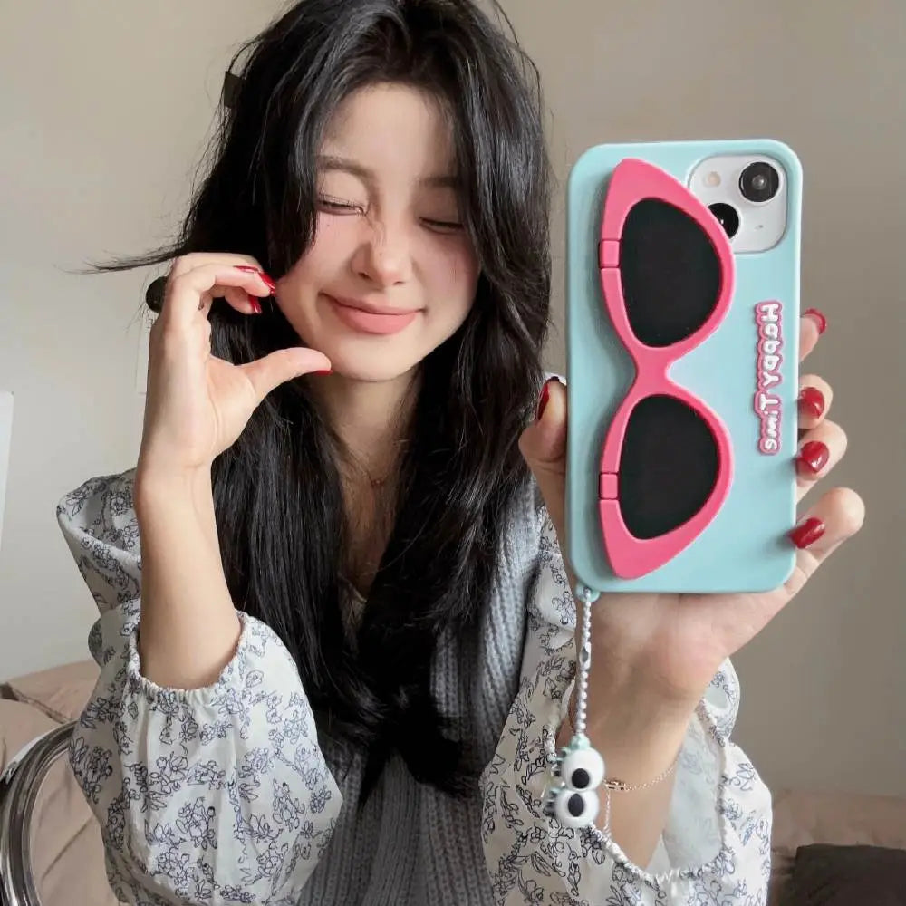 Cartoon Sunglasses Character Phone Case