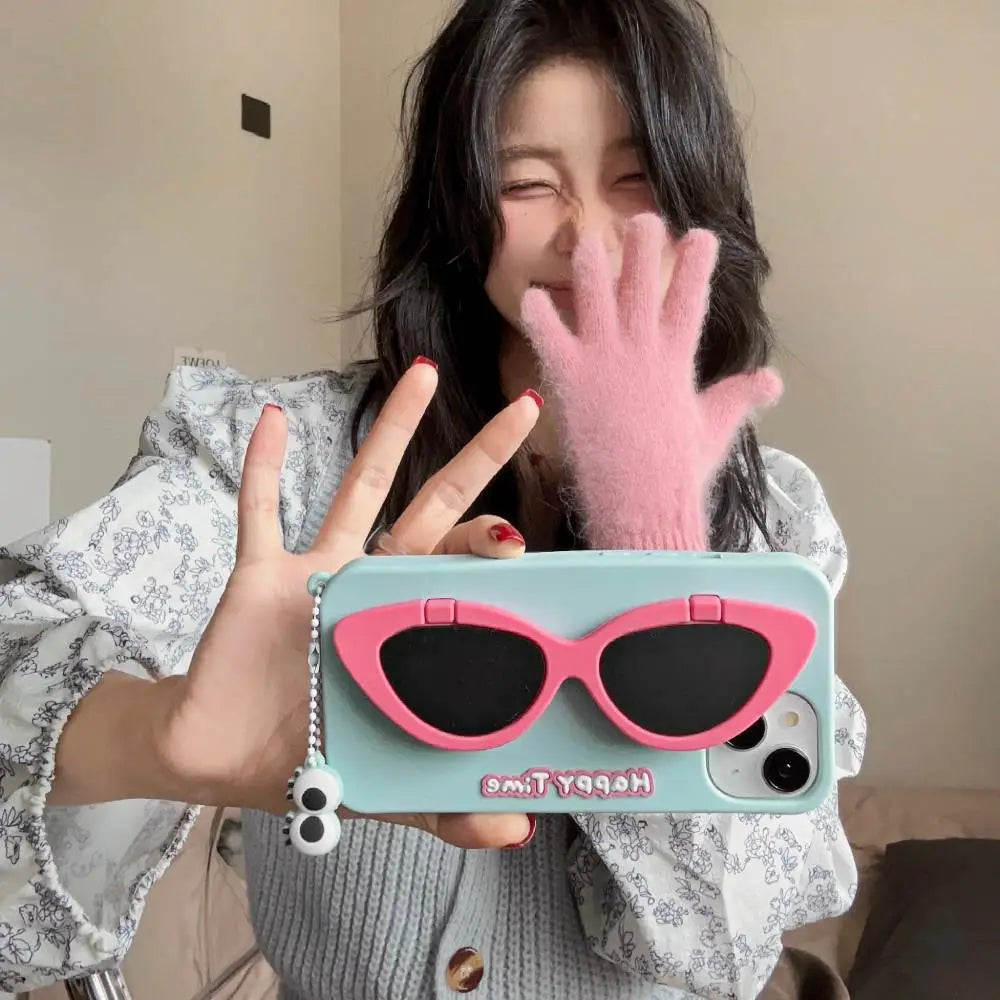 Cartoon Sunglasses Character Phone Case