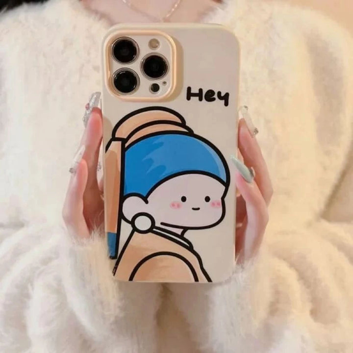 Cute Girl Hey Case With Pendant Charm