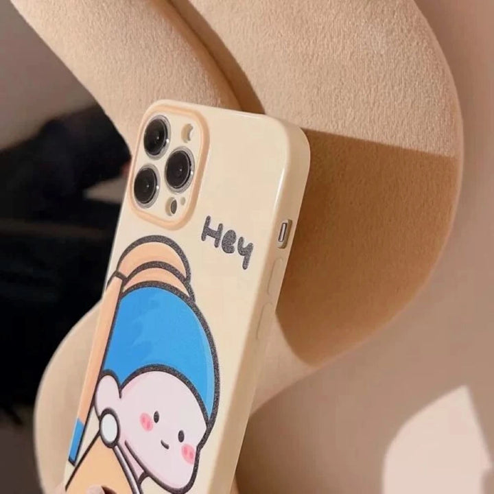 Cute Girl Hey Case With Pendant Charm