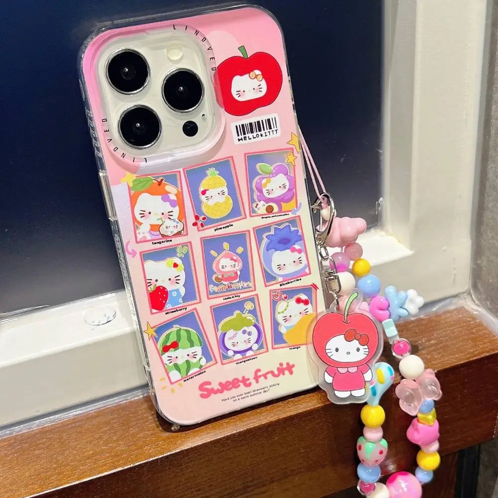 Holographic Kitty Case With Cute Pendant Charm