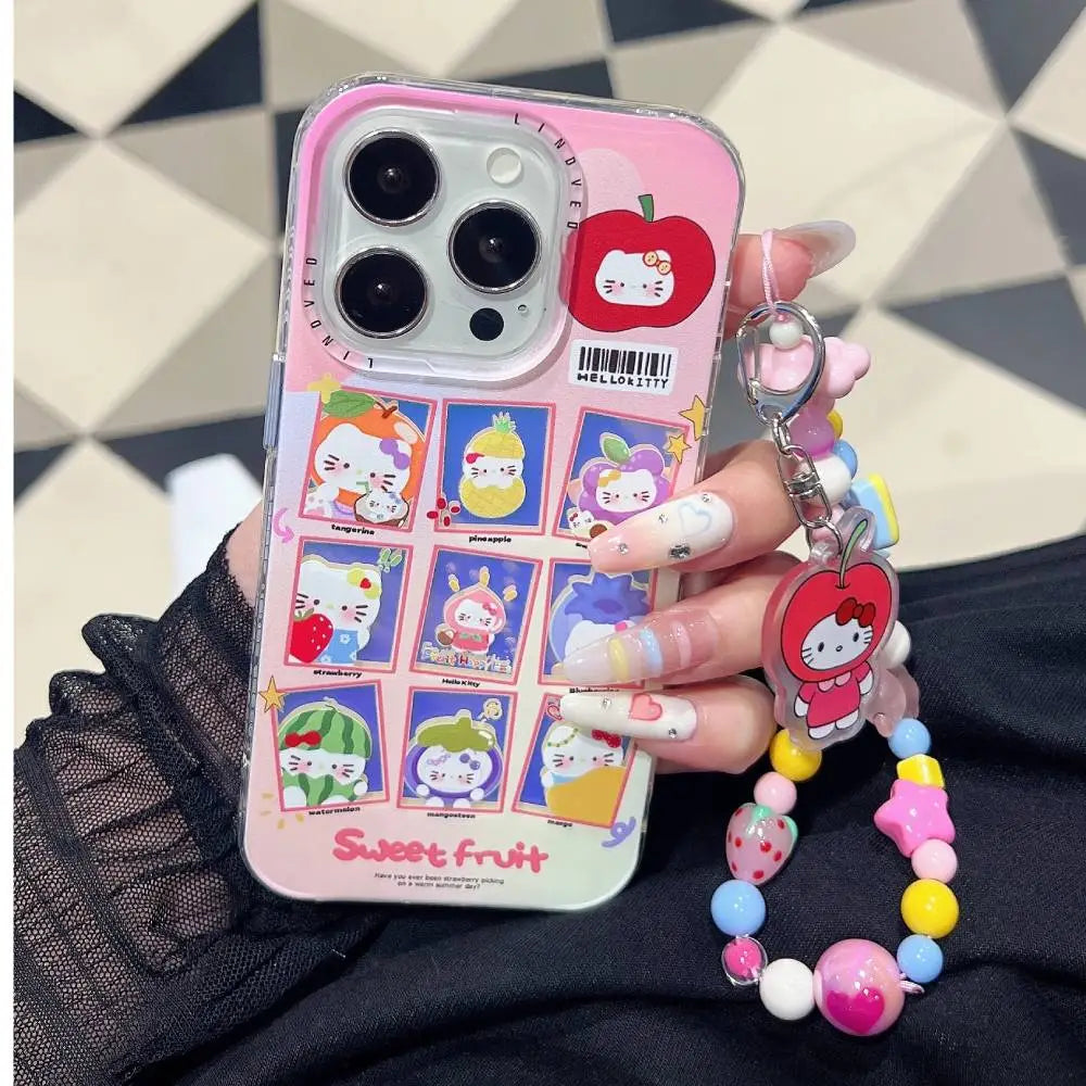Holographic Kitty Case With Cute Pendant Charm