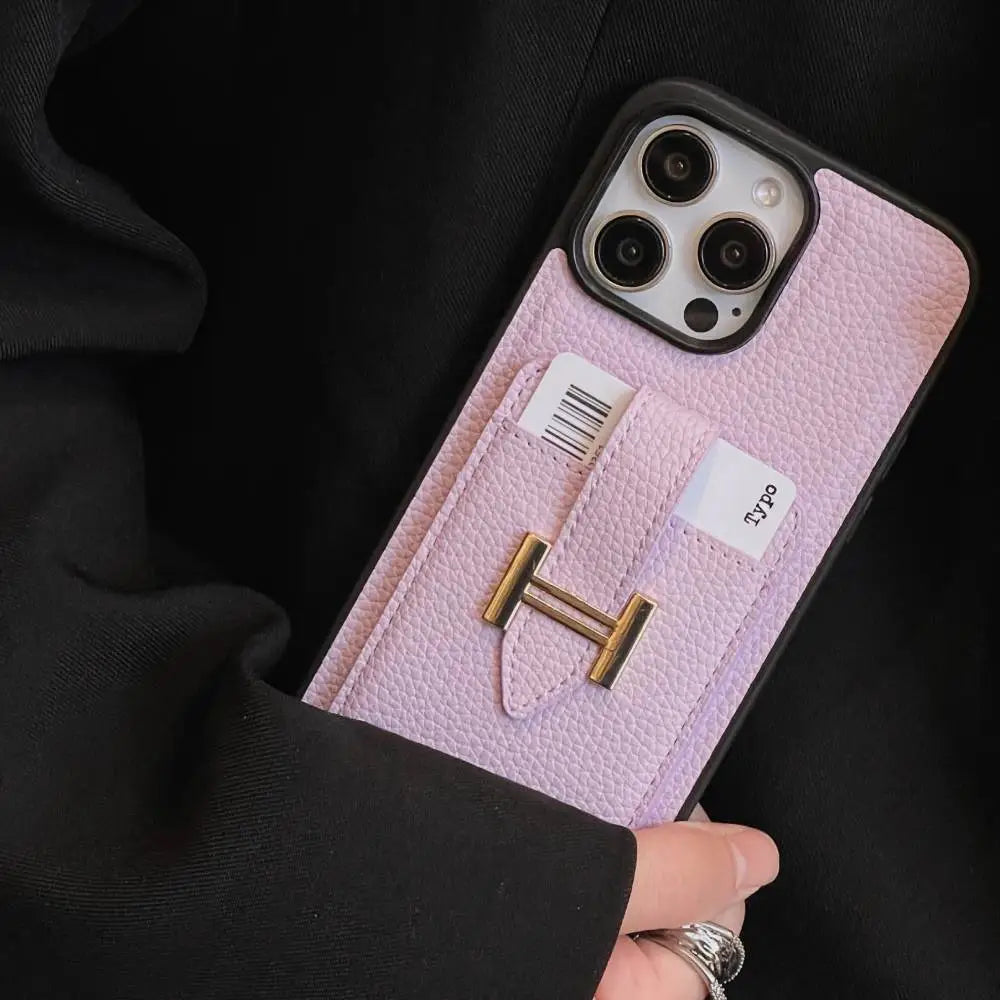 Luxury Brand H Wallet Case