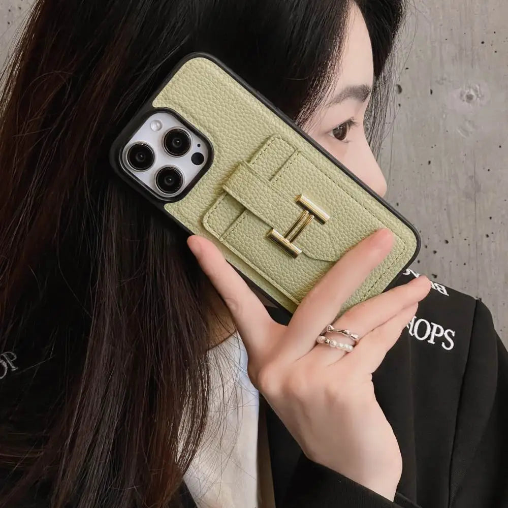 Luxury Brand H Wallet Case