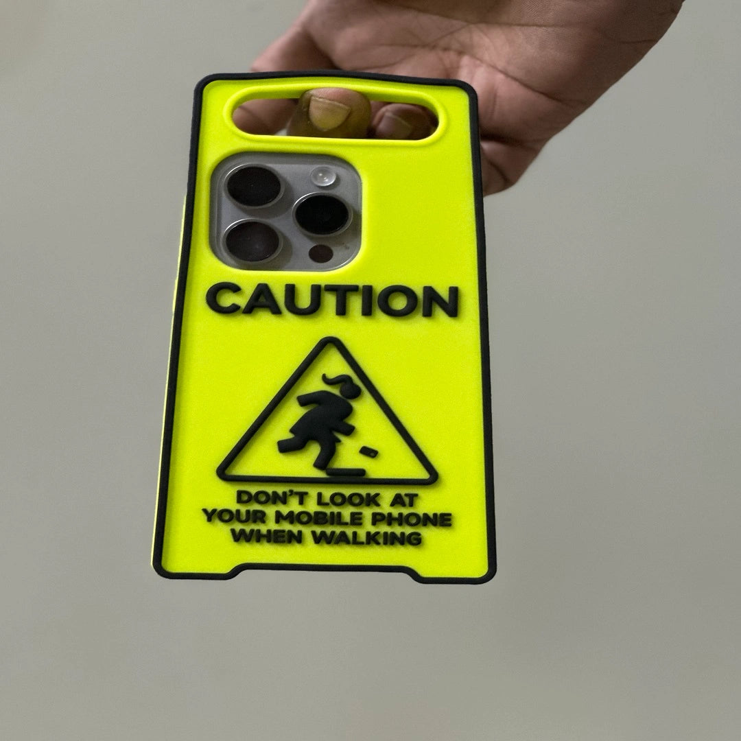 Neon Caution Board Case