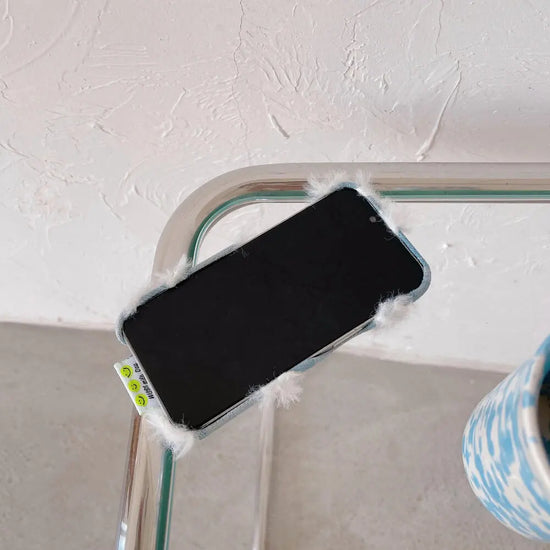 White Furr Jeans Case