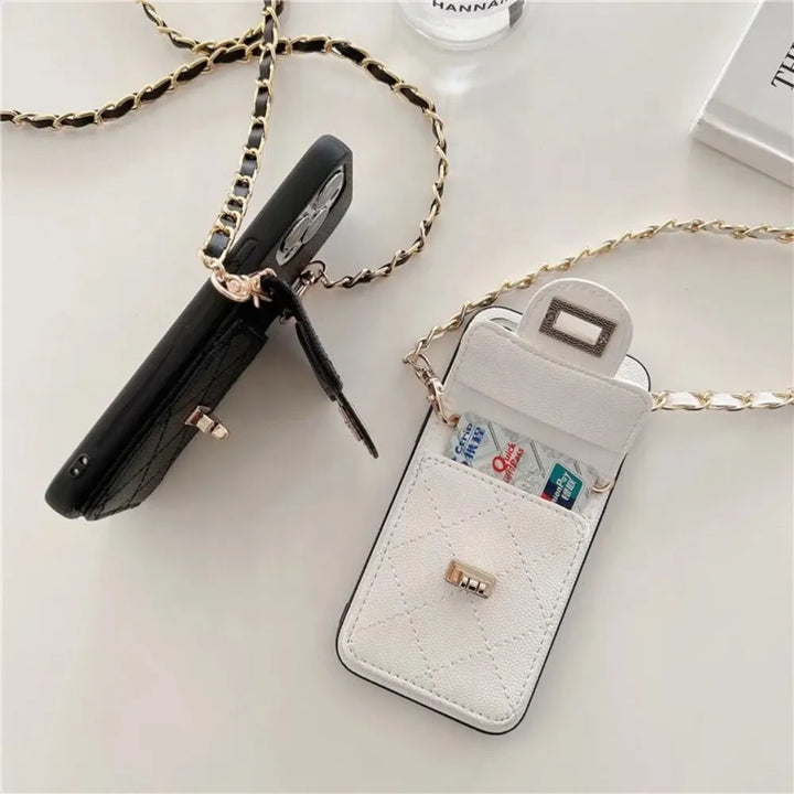 Leather Purse Wallet Case With Hanging