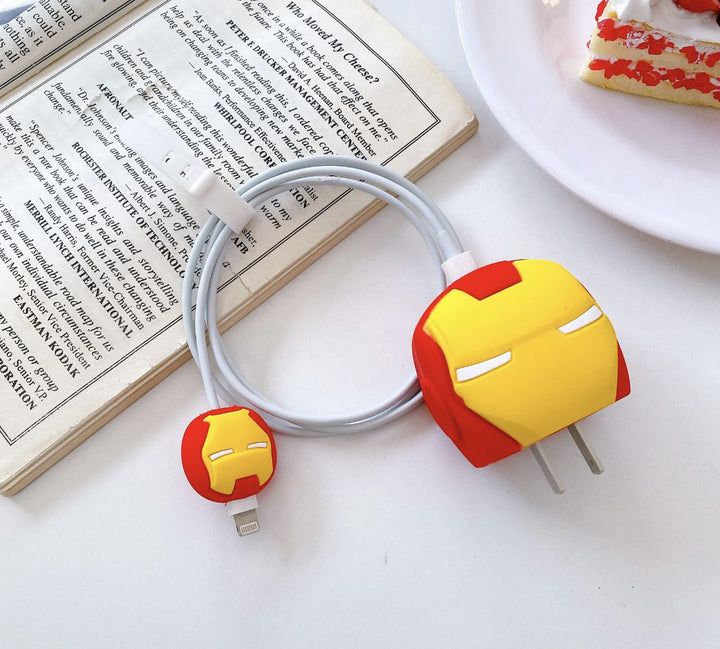 Iphone Charger Case Cover - Iron Man