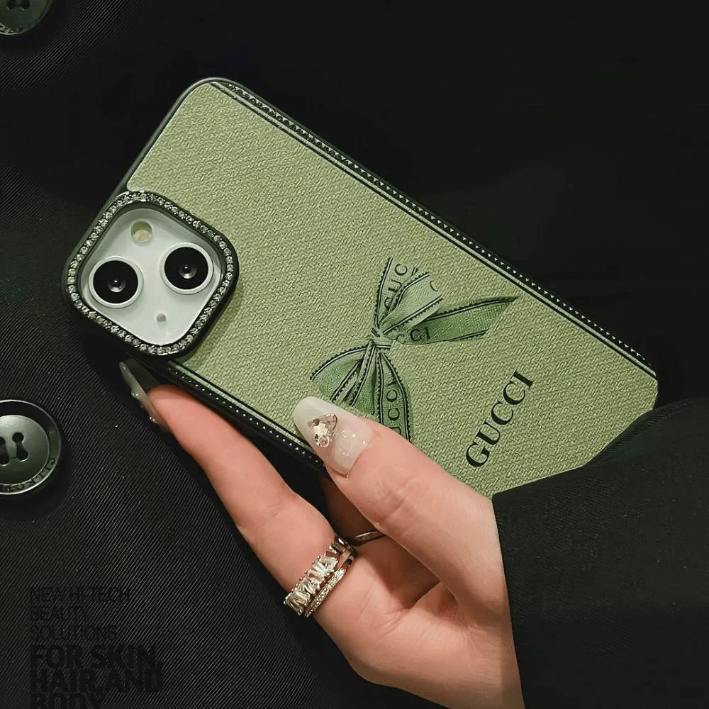 Luxury Brand Case With Daimond Camera Chrome