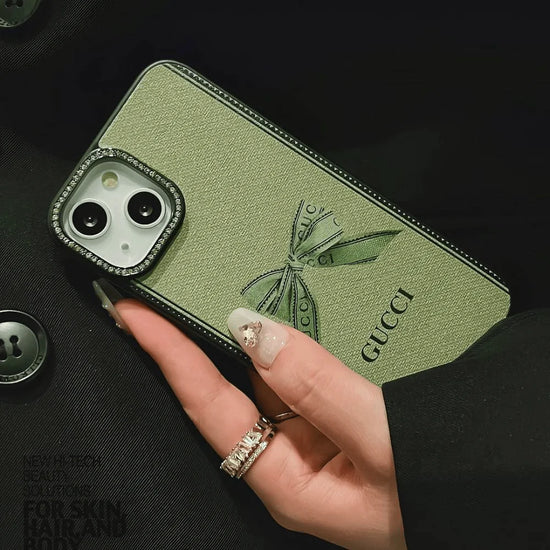 Luxury Brand Case With Daimond Camera Chrome