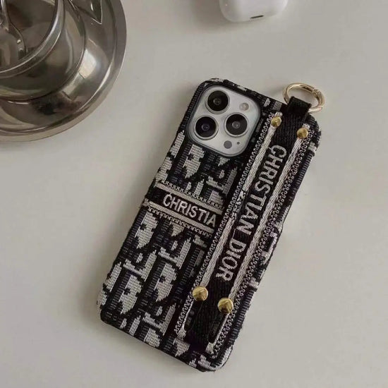 Luxury Brand Leather Cloth Handle Case