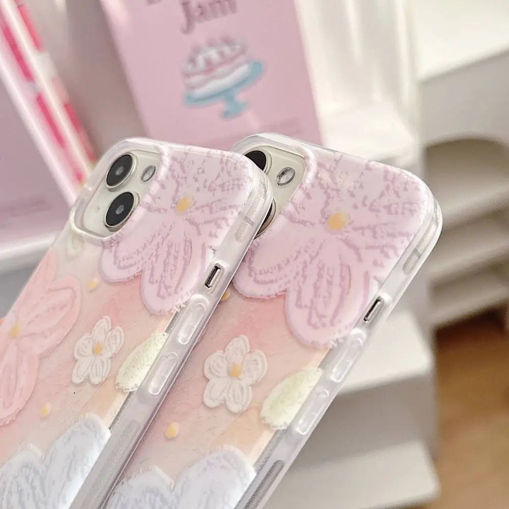 Bloom Charm Floral Case with Beaded Strap