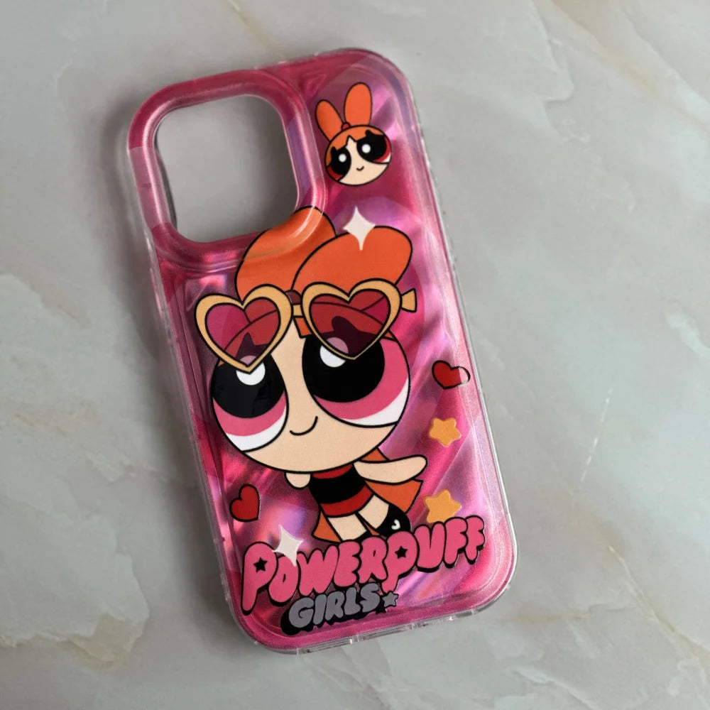 Powerpuff Girls Case With Mini Phone Holder
