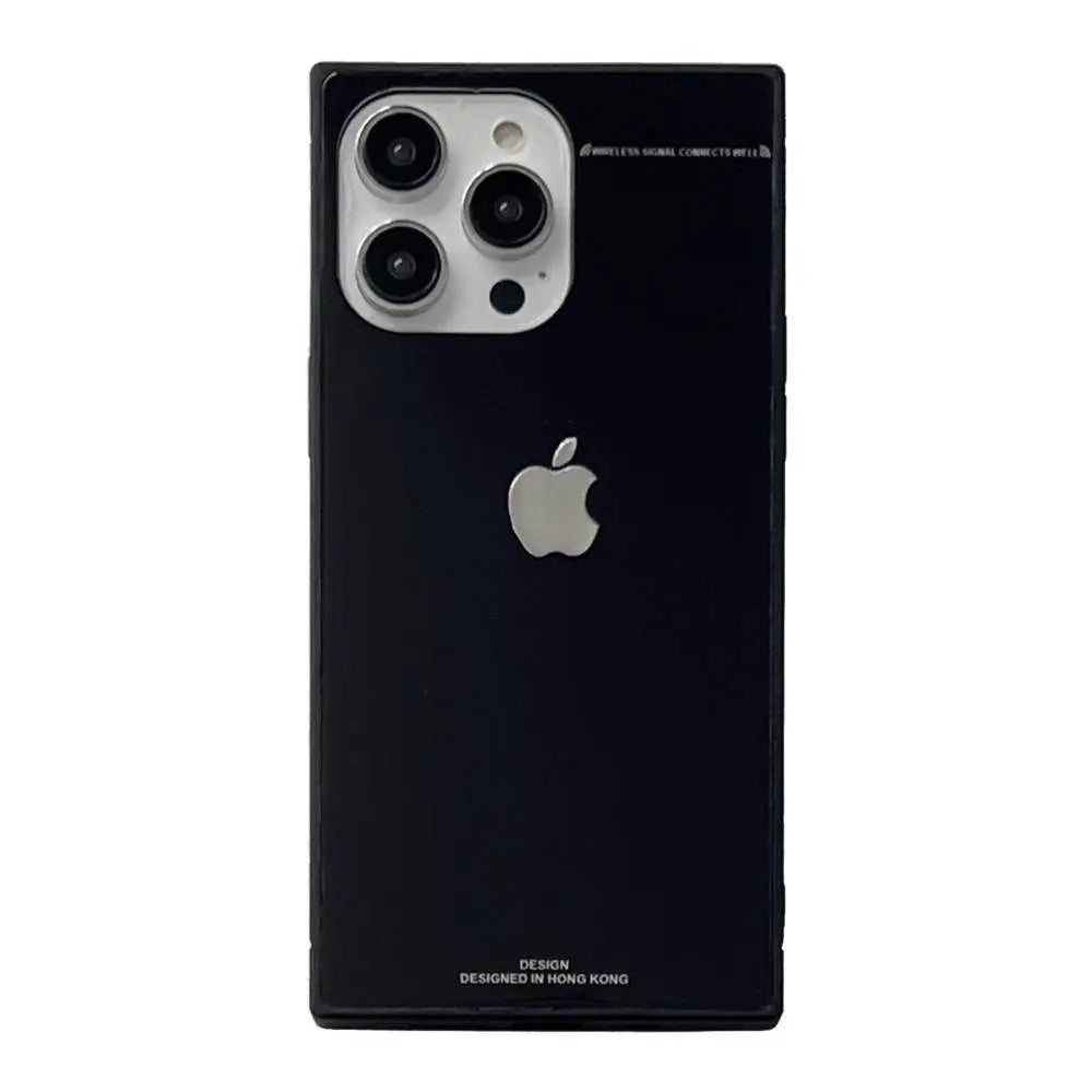 Lustrous Black Rectangular Shape 3D iPhone Case