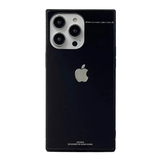 Lustrous Black Rectangular Shape 3D iPhone Case