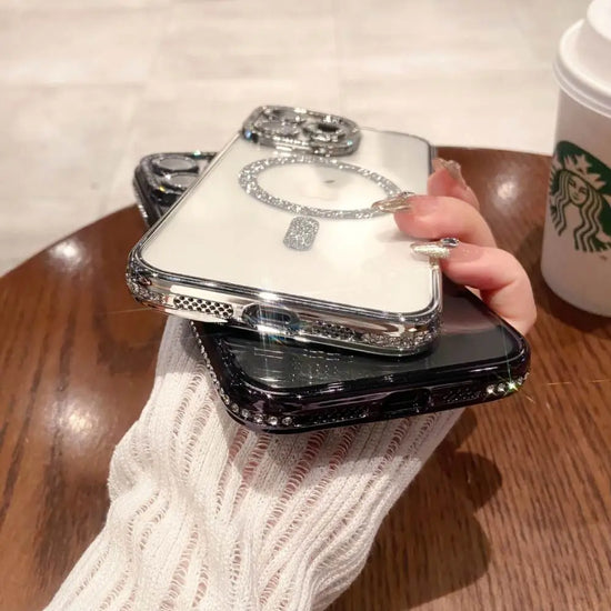 Diamond Sparkle MagSafe Case With Camera Protection