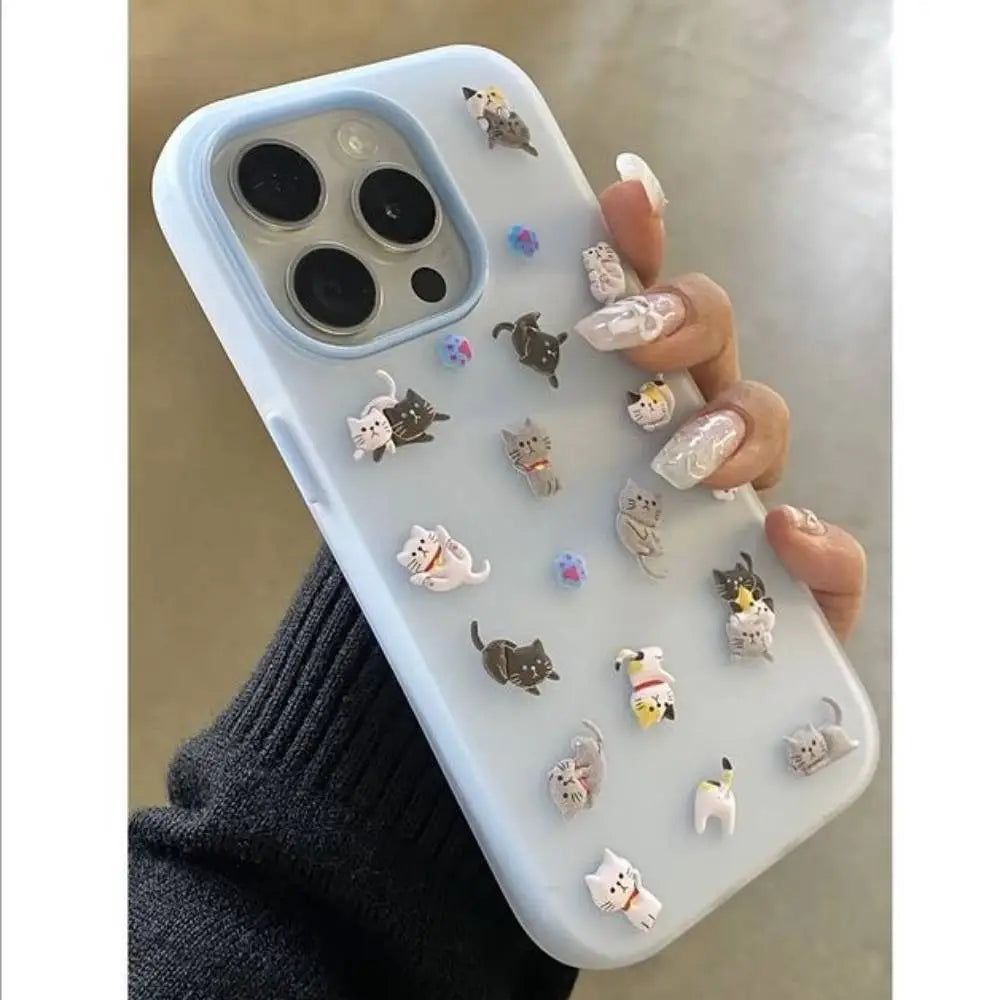 iPhone Funny Cat Sticker Case