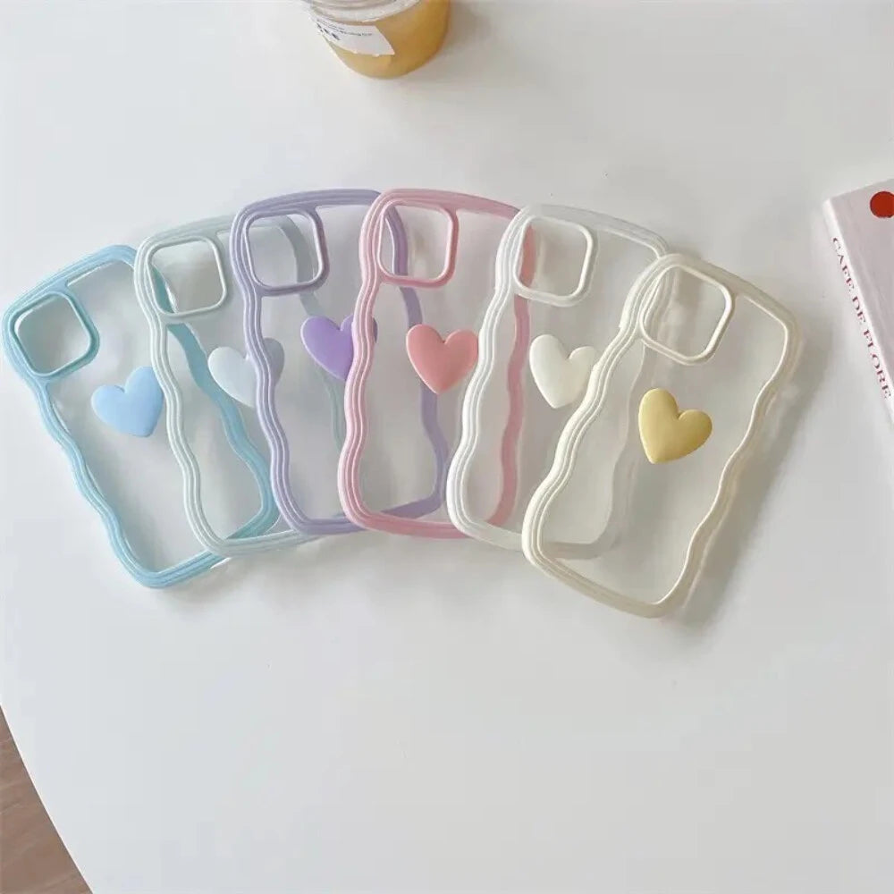Heart Transparent Case