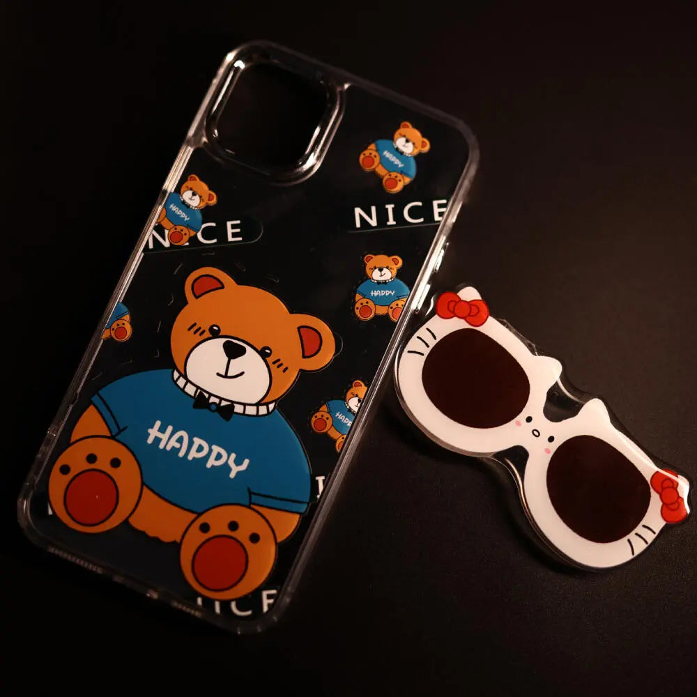Happy Teddy Mirror Case