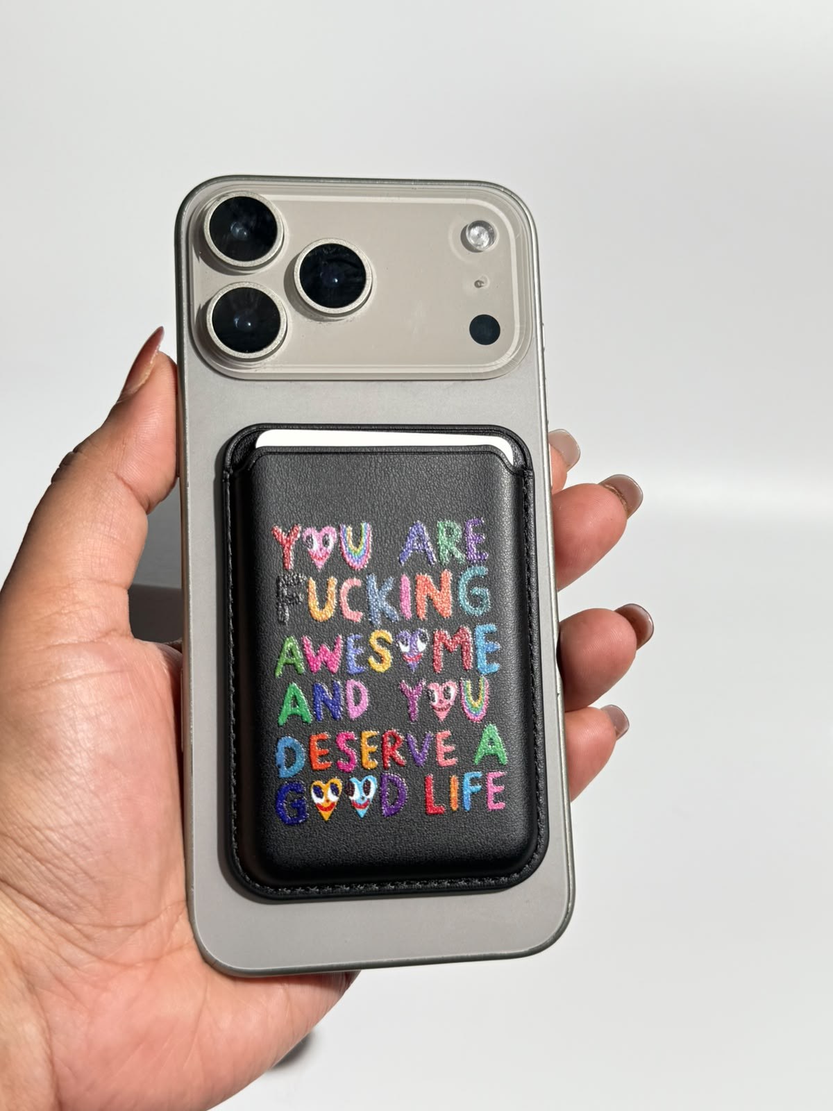 You Are Awesome Black MagSafe Wallet