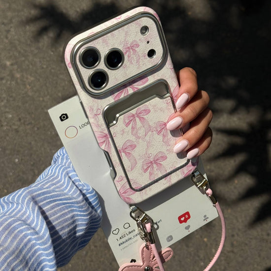 Romantic Pink Ribbon iPhone Case