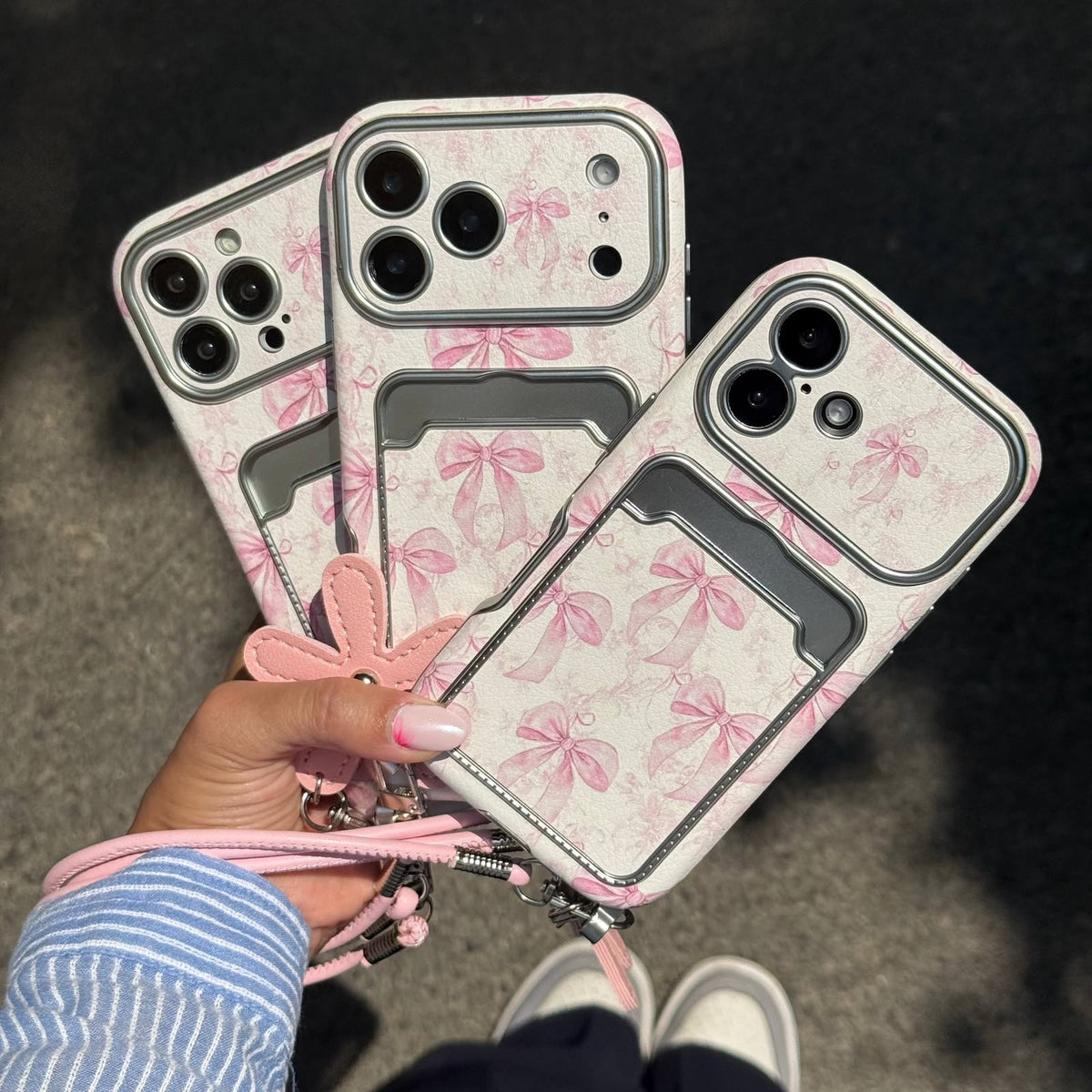Romantic Pink Ribbon iPhone Case