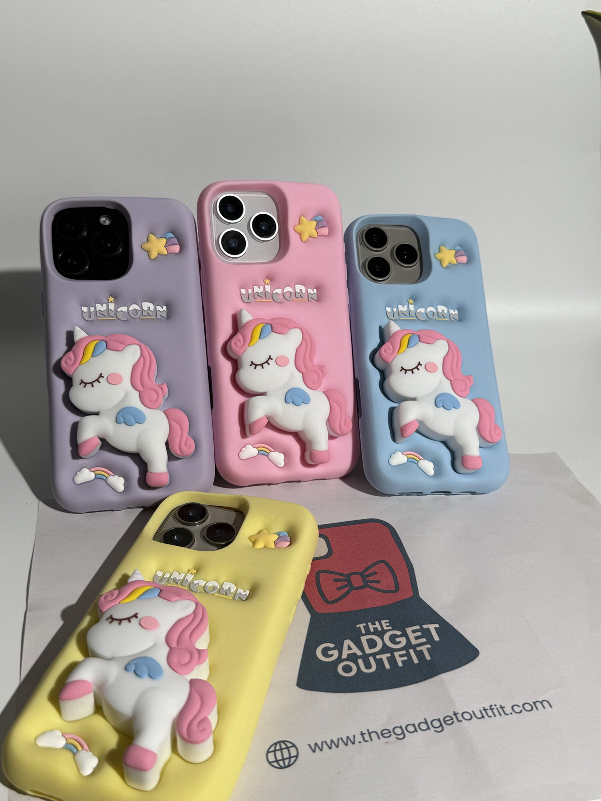 Cute 3D Unicorn iPhone Case