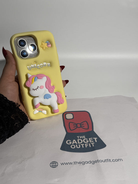 Cute 3D Unicorn iPhone Case
