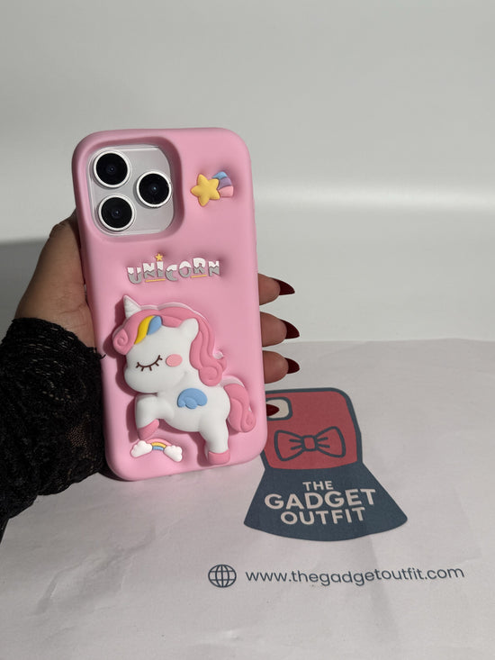Cute 3D Unicorn iPhone Case