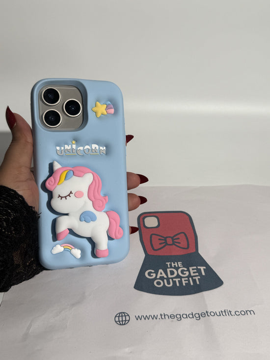 Cute 3D Unicorn iPhone Case