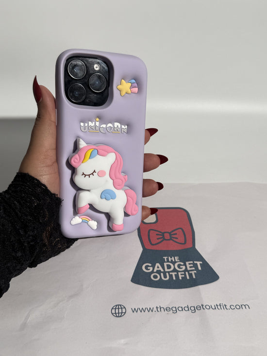 Cute 3D Unicorn iPhone Case