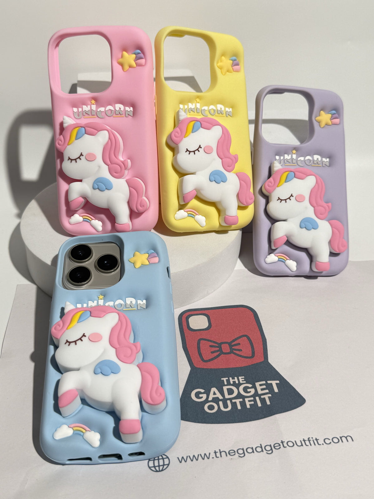 Cute 3D Unicorn iPhone Case