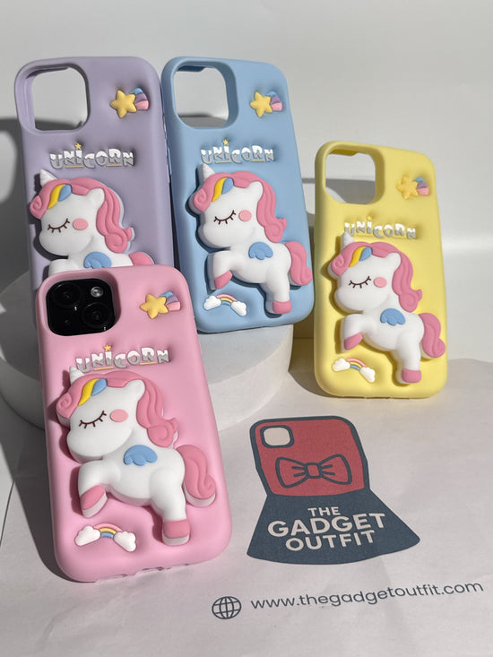 Cute 3D Unicorn iPhone Case
