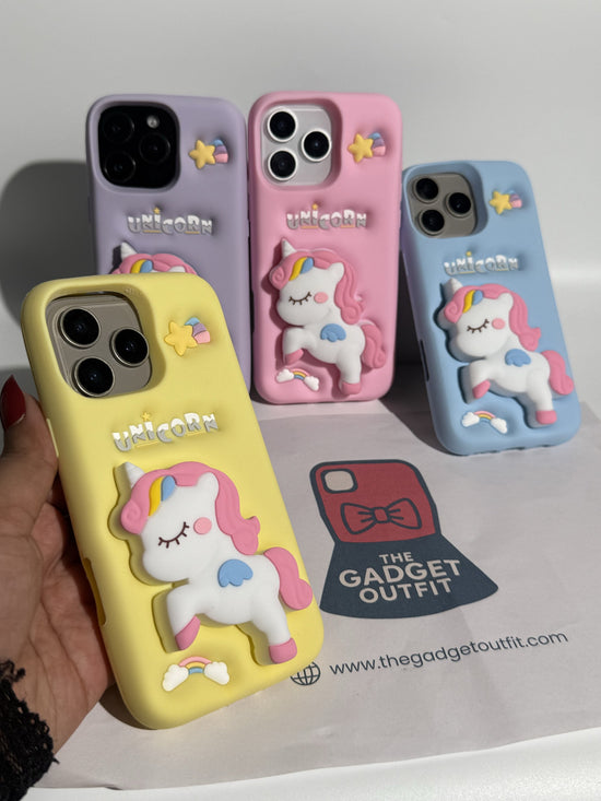 Cute 3D Unicorn iPhone Case