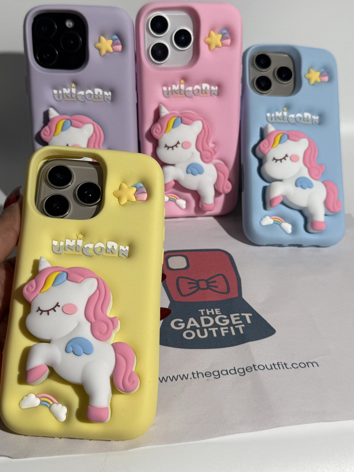 Cute 3D Unicorn iPhone Case