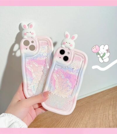 Glitter Balls Falling Kitty Case 1