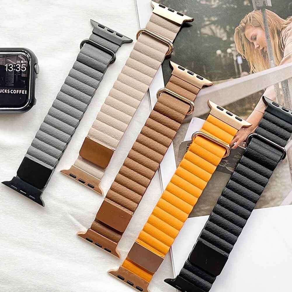 42-49 mm leather strap