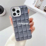 3D Square Phone Case With Chrome